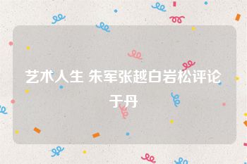 艺术人生 朱军张越白岩松评论于丹