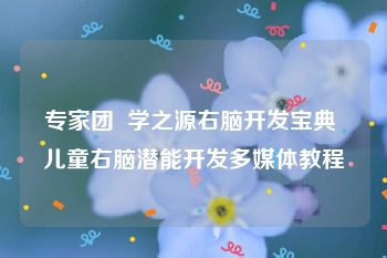 专家团  学之源右脑开发宝典 儿童右脑潜能开发多媒体教程