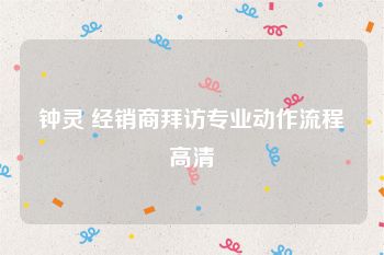 钟灵 经销商拜访专业动作流程高清