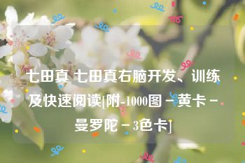 七田真 七田真右脑开发、训练及快速阅读[附-1000图－黄卡－曼罗陀－3色卡]