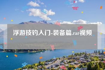 浮游技钓入门-装备篇.rar视频