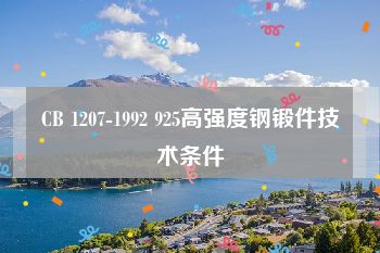 CB 1207-1992 925高强度钢锻件技术条件