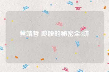 黄靖哲 飚股的秘密全8讲