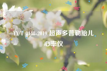 YY/T 0448-2019 超声多普勒胎儿心率仪