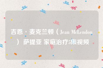 吉恩·麦克兰顿（Jean McLendon） 萨提亚 家庭治疗5集视频