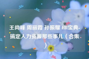 王尚峰 周丽霞 孙振耀 HR宝典-搞定人力资源那些事儿（合集）