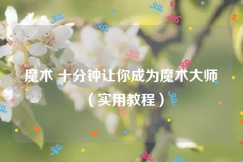魔术 十分钟让你成为魔术大师 （实用教程）