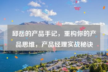 邱岳的产品手记，重构你的产品思维，产品经理实战秘诀