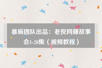 暴疯团队出品：老倪网赚故事会1-20集（视频教程）