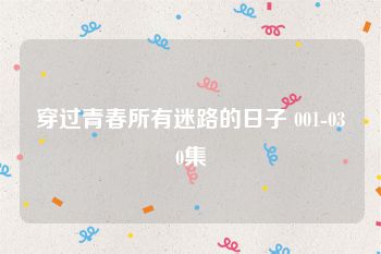 穿过青春所有迷路的日子 001-030集