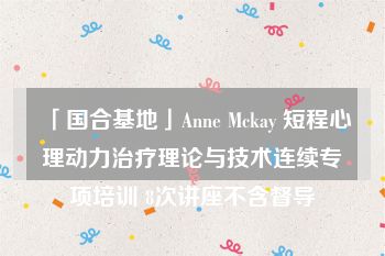 「国合基地」Anne Mckay 短程心理动力治疗理论与技术连续专项培训 8次讲座不含督导