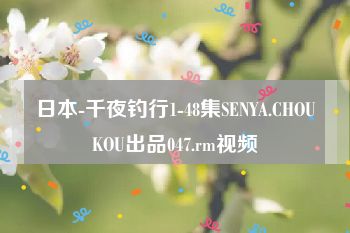 日本-千夜钓行1-48集SENYA.CHOUKOU出品047.rm视频