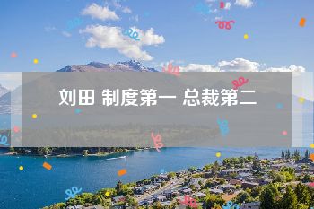 刘田 制度第一 总裁第二