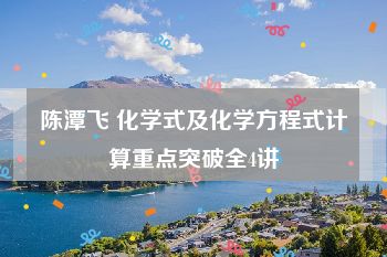陈潭飞 化学式及化学方程式计算重点突破全4讲