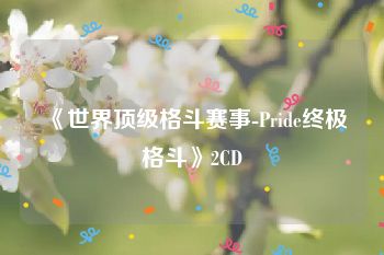 《世界顶级格斗赛事-Pride终极格斗》2CD