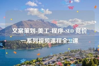 文案策划-美工-程序-SEO 竞价一系列视频课程全22课