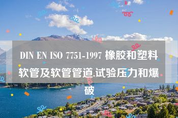 DIN EN ISO 7751-1997 橡胶和塑料软管及软管管道.试验压力和爆破