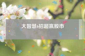 大智慧6招超赢股市