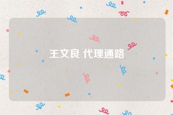 王文良 代理通路