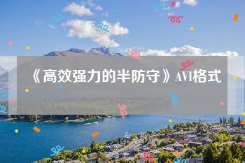 《高效强力的半防守》AVI格式