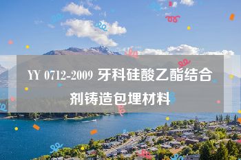 YY 0712-2009 牙科硅酸乙酯结合剂铸造包埋材料