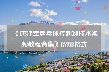 《唐建军乒乓球控制球技术视频教程合集》RVMB格式