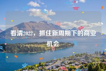 看清2022，抓住新周期下的商业机会