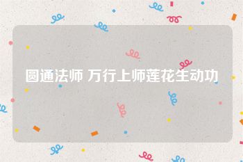 圆通法师 万行上师莲花生动功
